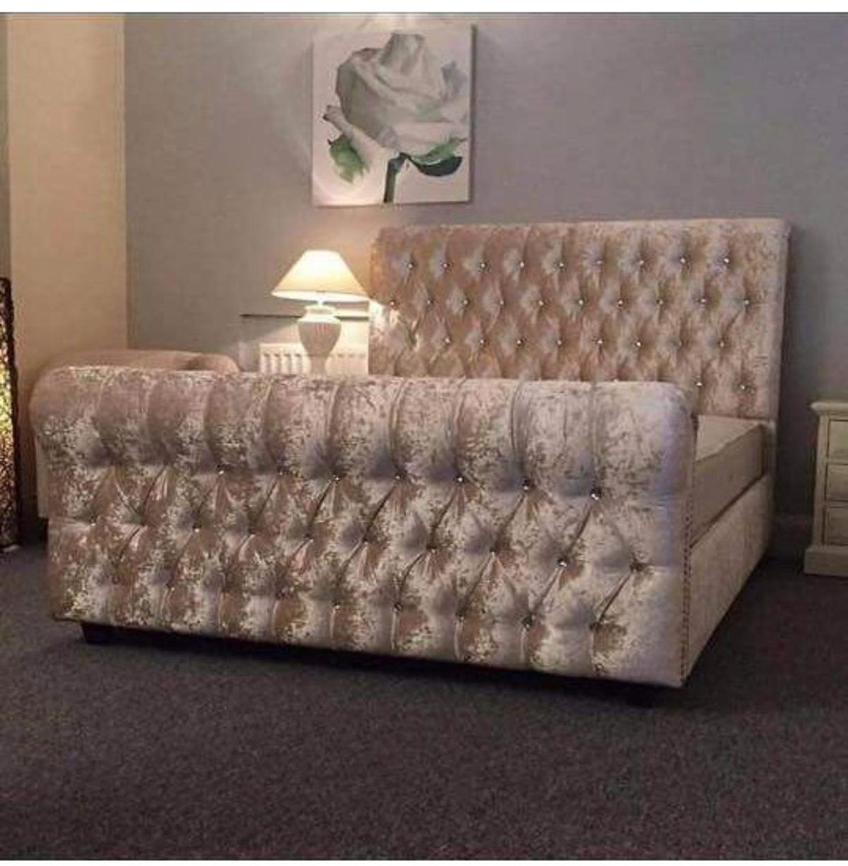 New Chesterfield Upholstery Bed PASCAL BEDS UK
