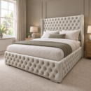 The Rome luxury wingback bed