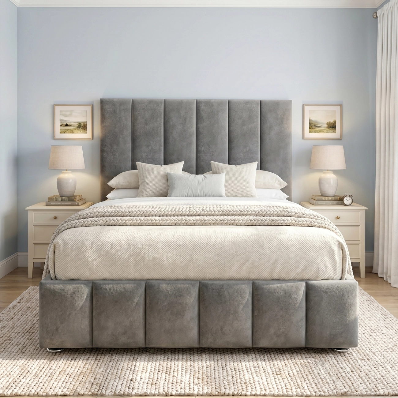 Lyon Storage Bed with drawers in a bedroom setting