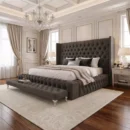 royal luxury wingback bed