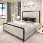 Washington Bed with Black Metal Frame