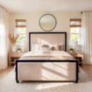 Washington Black Wooden Frame with Black Fabric Covering Edges (4)
