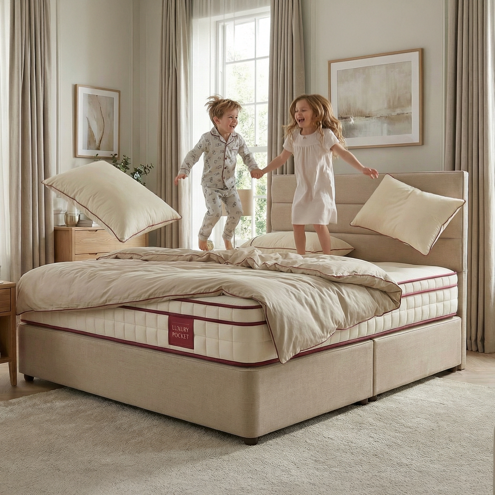 Bedzone Hybrid mattress side profile showing 26 cm depth