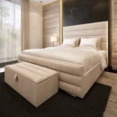 Venice Linear Bed with optional ottoman storage