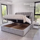 dubai palm bed - divan ottoman storage