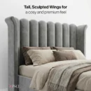 Tall, Sculpted Wings for a cosy and premium feel