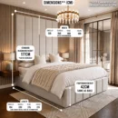 ATHENA BED - DIMENSIONS