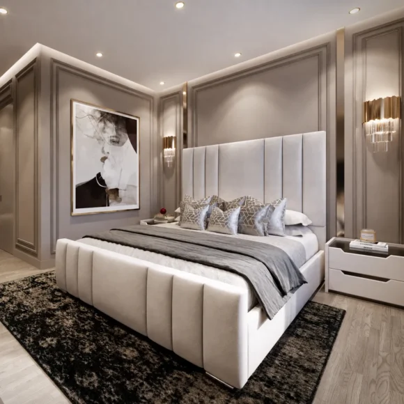 Lisbon Bed Frame with Optional Ottoman Storage
