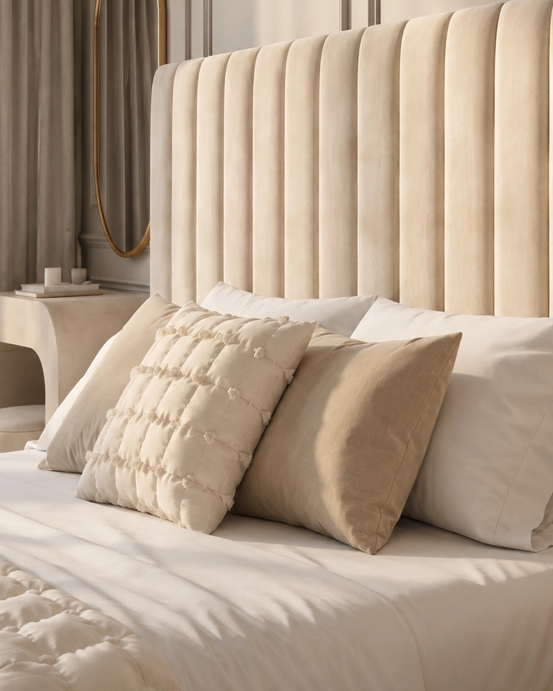2026 DUKE OF PSCL LUXURY HOTEL STYLE WIDE 3 PIECE HEADBOARD BED