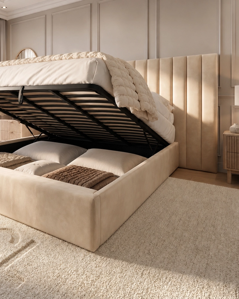 2026 DUKE OF PSCL LUXURY HOTEL STYLE WIDE 3 PIECE HEADBOARD BED