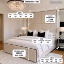 RIVIERA BED-dimensions