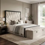 2026 Florida Sunrise Bed with Black Fabric Covering Edges