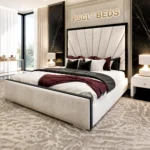 2026 Florida Sunrise Bed with Black Fabric Covering Edges