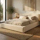 2026 Teddy Zen (Teddy Boucle Cream) Bed frame with optional ottoman storage