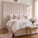 The Grand Bed Frame – Luxury Upholstered (With golden lining)-1