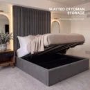 6PSCL ASCOT- slatted ottoman storage