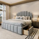 Art Deco Storage Bed with optional drawers