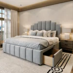 2026 Art Deco Storage Bed with optional drawers