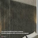 two-piece headboard that combines timeless elegance with contemporary appeal.