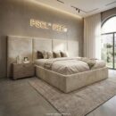2026 Marble Bahamas PSCL Luxury Hotel Style Wide Bed, Marble Fabric
