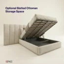 Optional Slatted Ottoman Storage Space