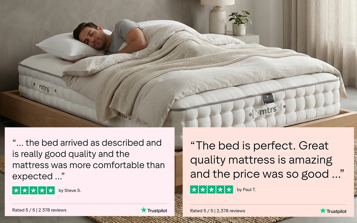 PSCL Beds 5 star Trustpilot reviews for Shire Beds mattresses