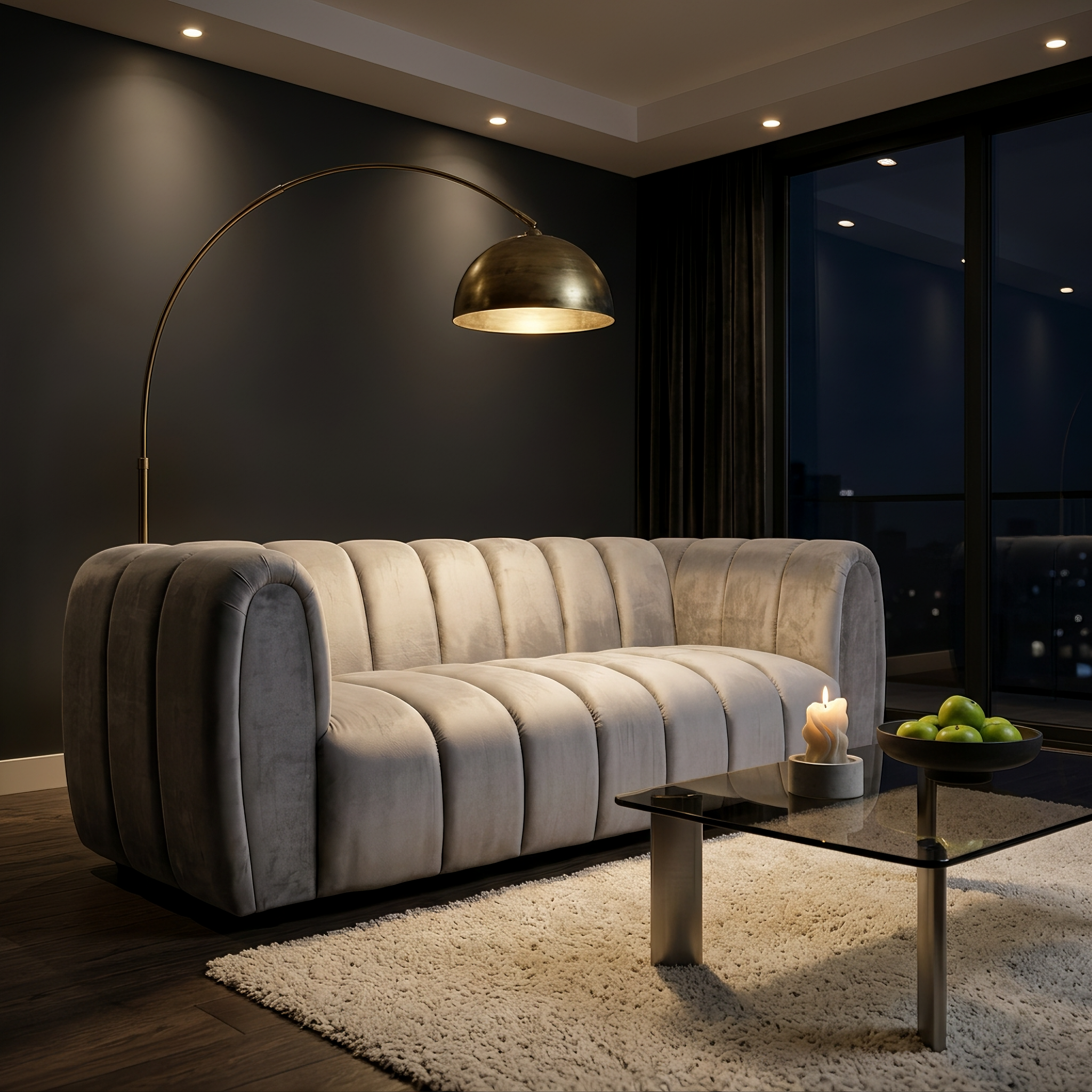 PSCL Athens handmade sofa in textured weave fabric