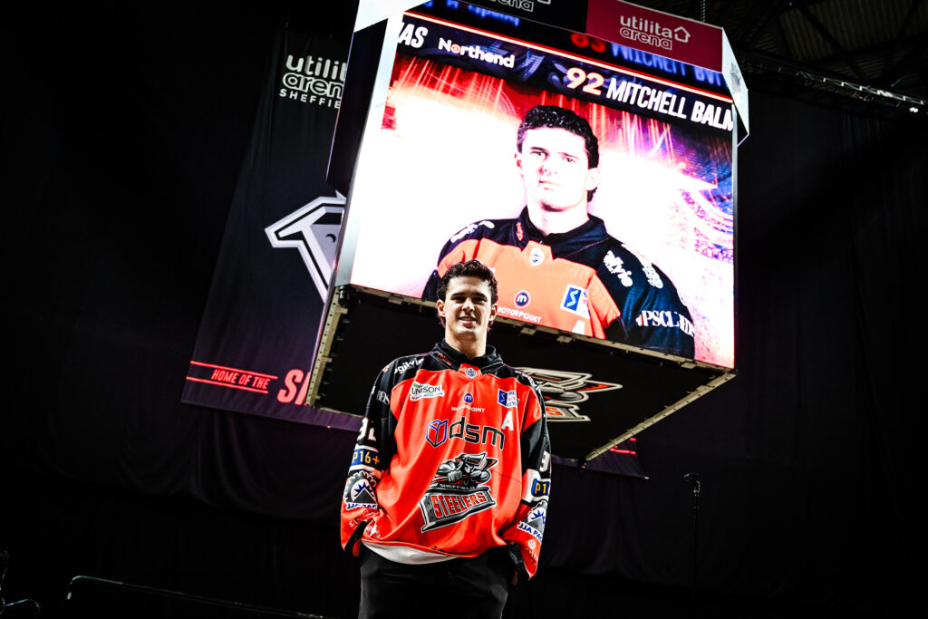 Mitchell Balmas - At the shirt launch events w3hich was attended by thousands of Steelers' fans