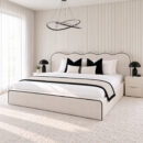 Castle Luxury Scalloped Optional Ottoman Storage Bed (1)